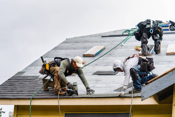Professional Gutter Installation technician working in Chincoteague Island, VA